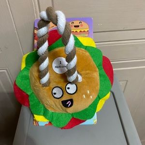 Brand New Dog Toy With Squeaker Burgers